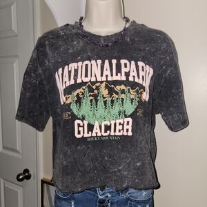 National Park Cropped Graphic Tee